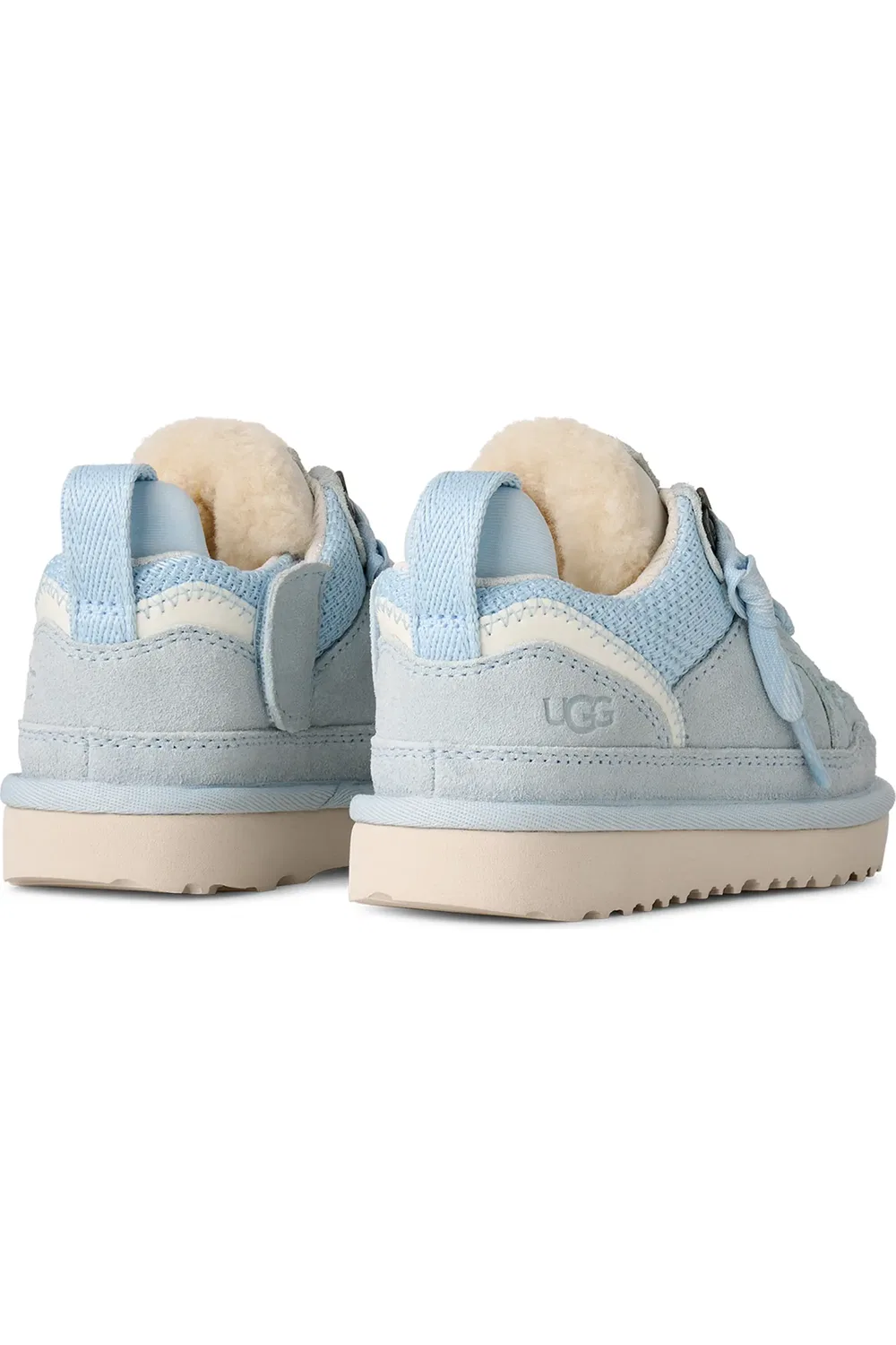 Детские кроссовки из замши и переработанного текстиля Lowmel Sneaker UGG, Sky Blue — фото 2