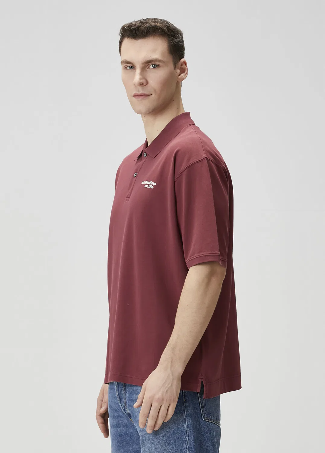 Футболка поло Acne Studios, red — фото 3