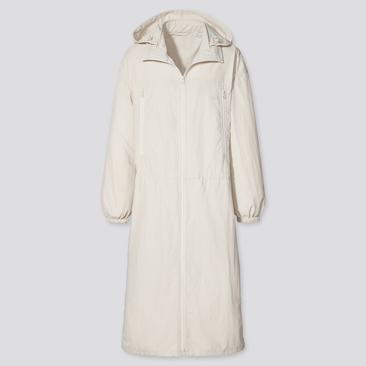 

Пальто с капюшоном из нейлона Uniqlo U, 30 кремовый