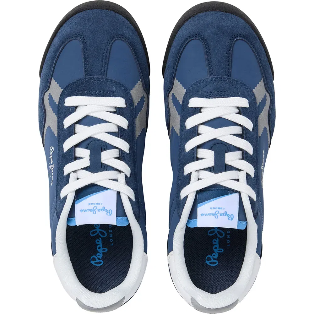 Детские кроссовки для мальчиков с контрастной вставкой Vinnie Class Pepe jeans, Blue — фото 2
