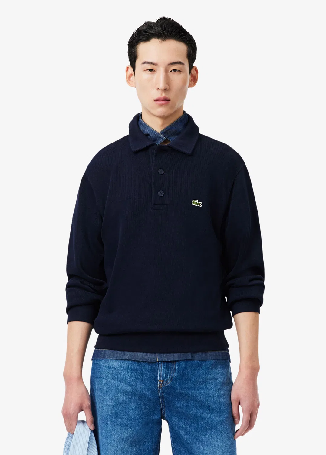Свитшот поло Lacoste Classic Fit Lacivert — фото 2