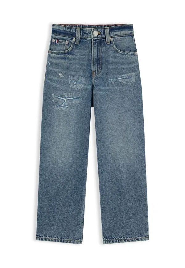 Брюки джинсовые Barrel vintage destruction, Tommy Hilfiger, Dark Blue Denim, темно-синий — фото 4