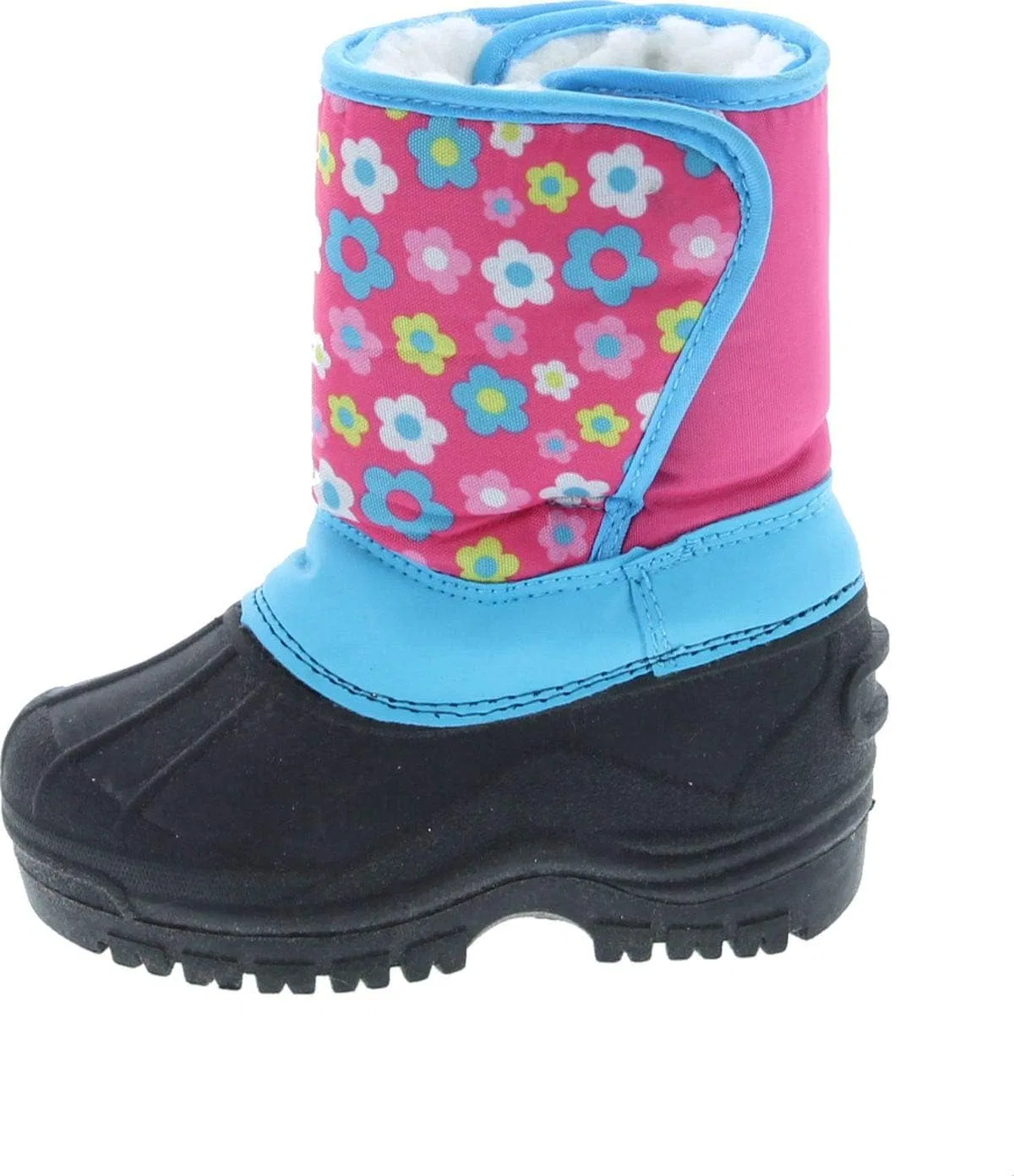Детские зимние ботинки для девочек водонепроницаемые Static Footwear, Fuchsia Floral — фото 2