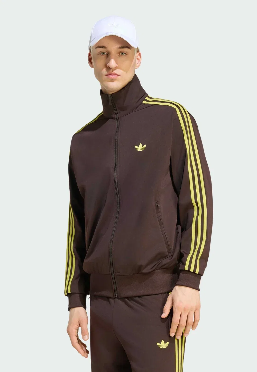 Firebird tt - тренировочная куртка Adidas Originals, Aurora Coffee Preloved Lime