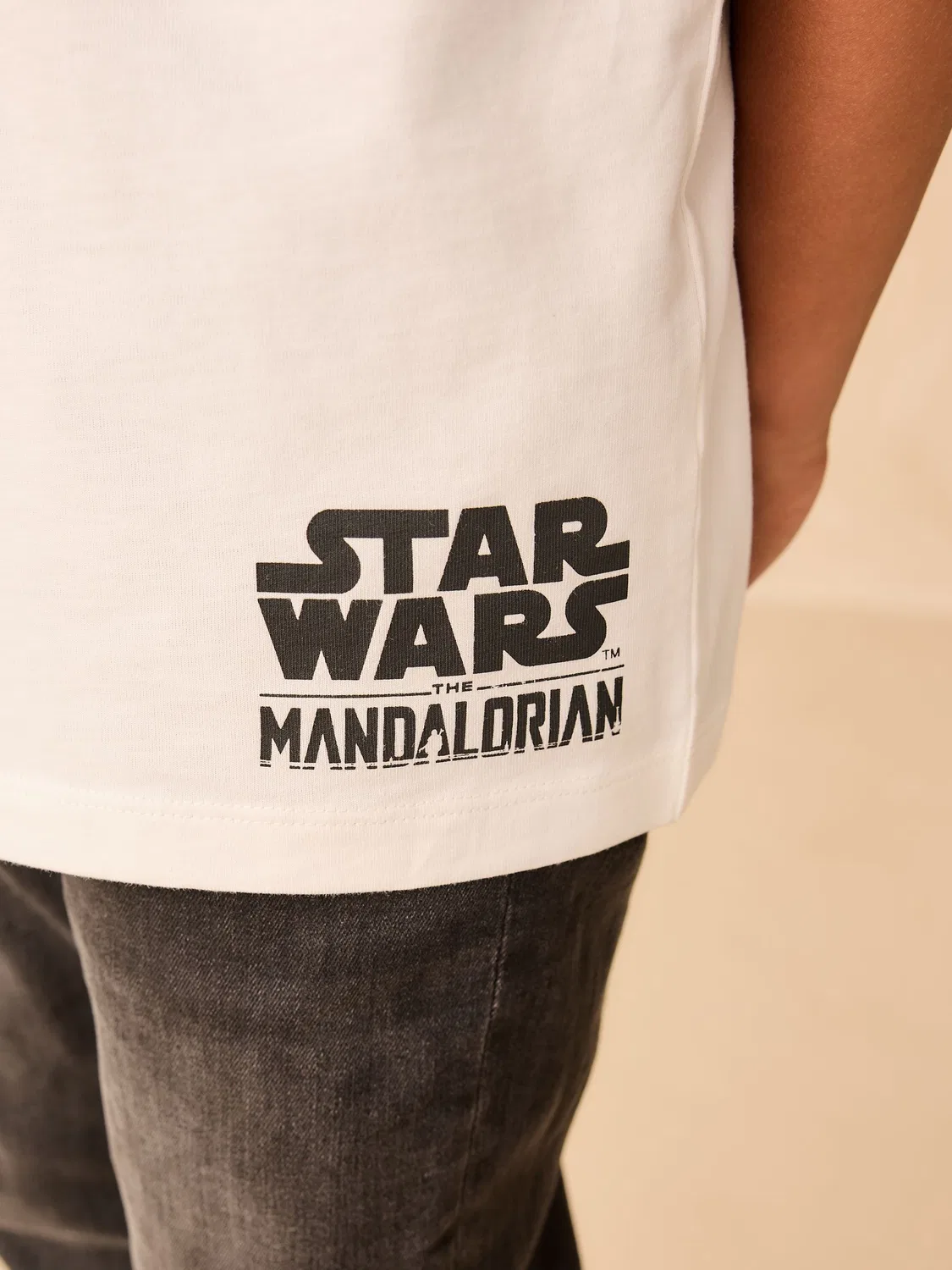 Футболка с принтом Mandalorian Next, белый — фото 4