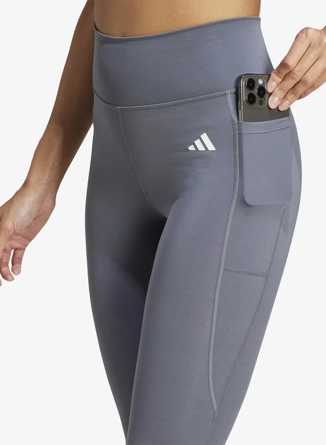 Леггинсы полной длины Optime essential Adidas, черный — фото 3