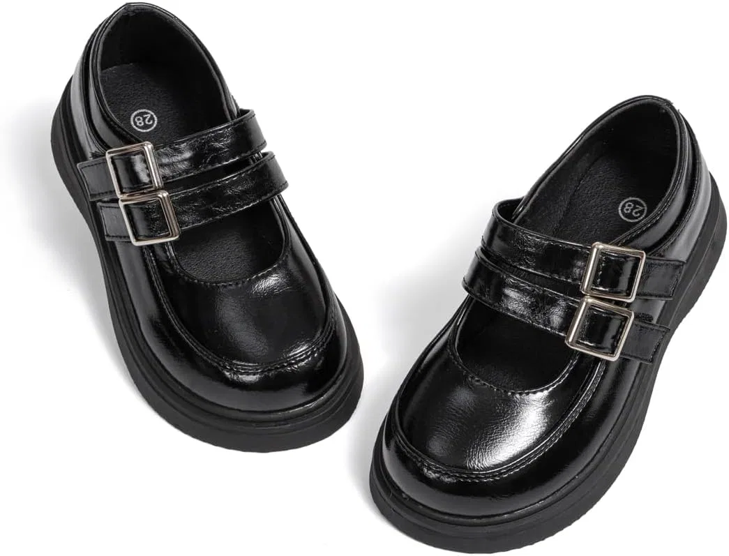 Детские туфли Мэри Джейн для девочек Classic Black GOJERP, Black
