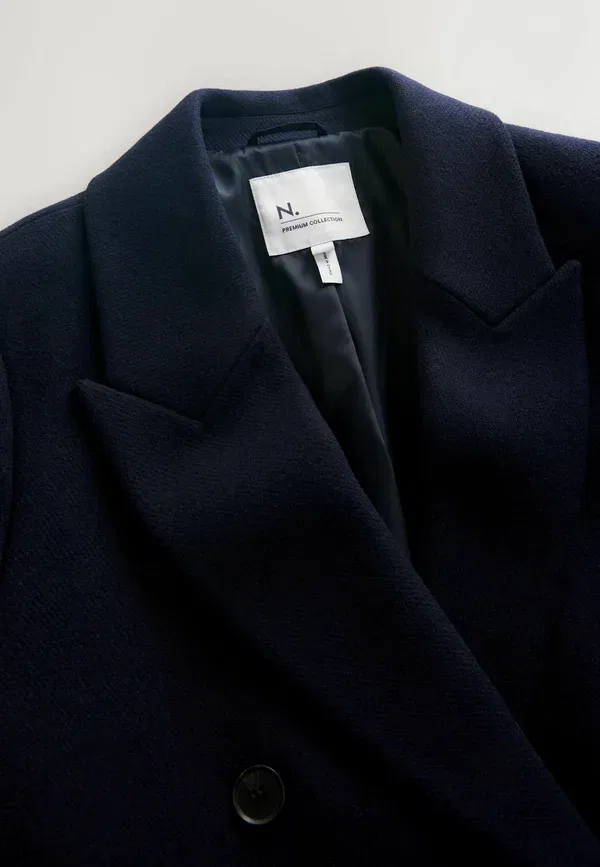Пальто Petite fit classic coat Next, темно-синий — фото 3