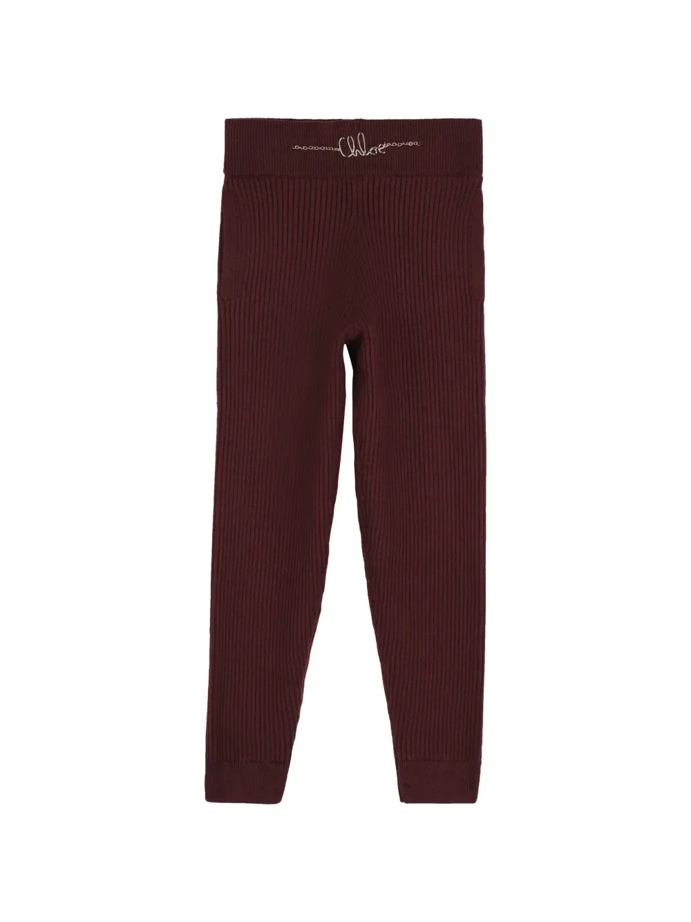 Брюки в рубчик с цепочкой Chloe Kids, красный