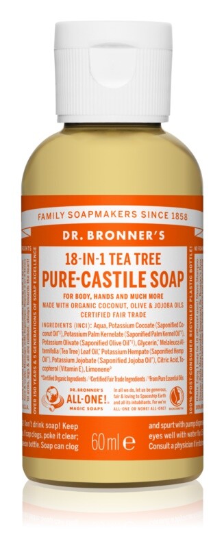 

Универсальное жидкое мыло Dr. Bronner’s Tea Tree