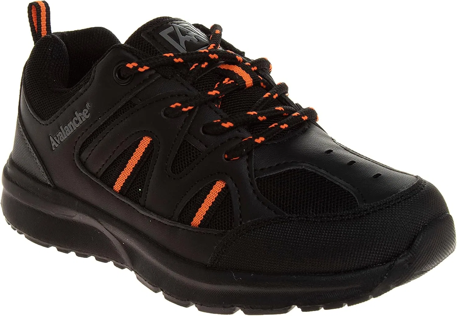 Детские кроссовки для девочек и мальчиков с принтом Avalanche, Black Orange