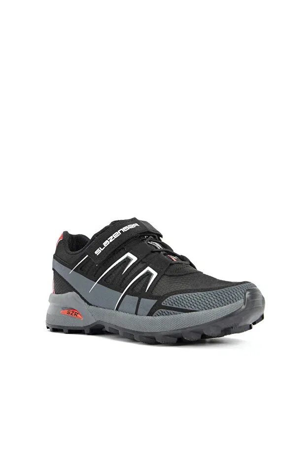 Детские спортивные кроссовки для девочек на шнуровке Slazenger, Black — фото 2