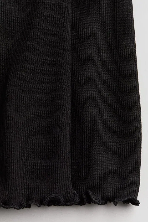 Детские леггинсы для девочек с принтом в горошек H&M, Black — фото 2