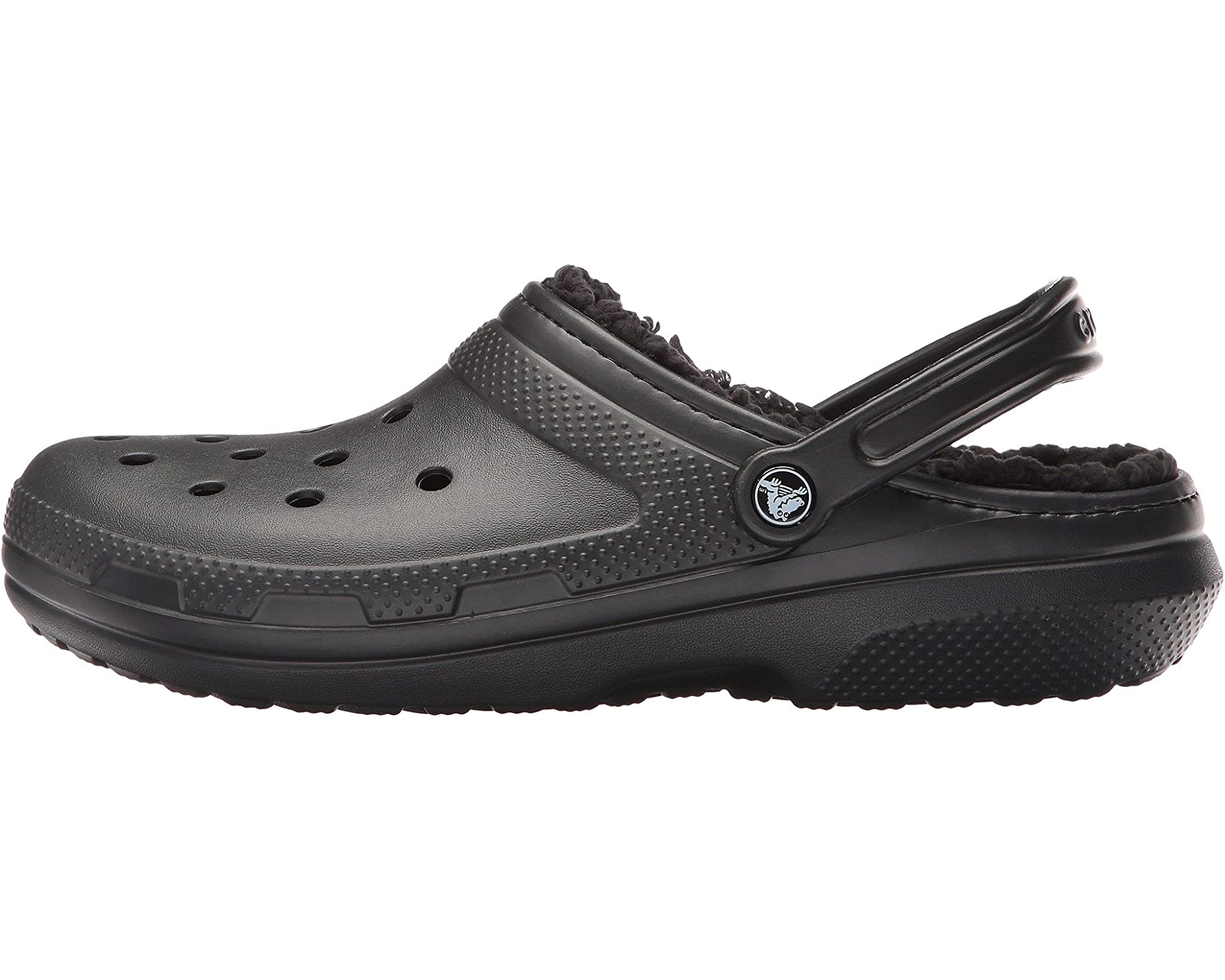 Сабо Classic Lined Clog Crocs, черный - фото