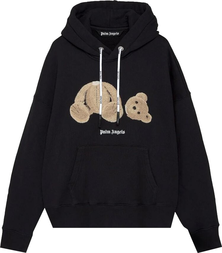 

Худи Palm Angels Bear Hoodie 'Black/Brown', черный