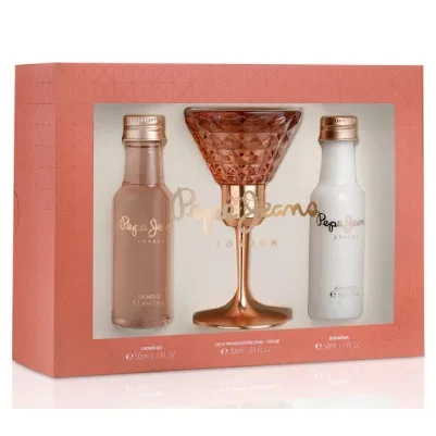 Набор парфюмерный Pepe Jeans for Her, EDP 30ml, Body Lotion 50ml, Shower Gel 50ml