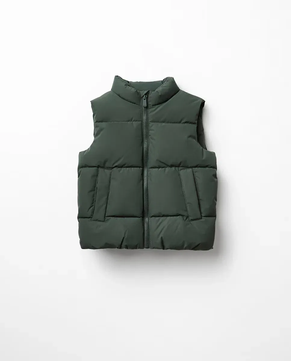Детское пальто для мальчиков стеганое Sfera, 520 Kaki
