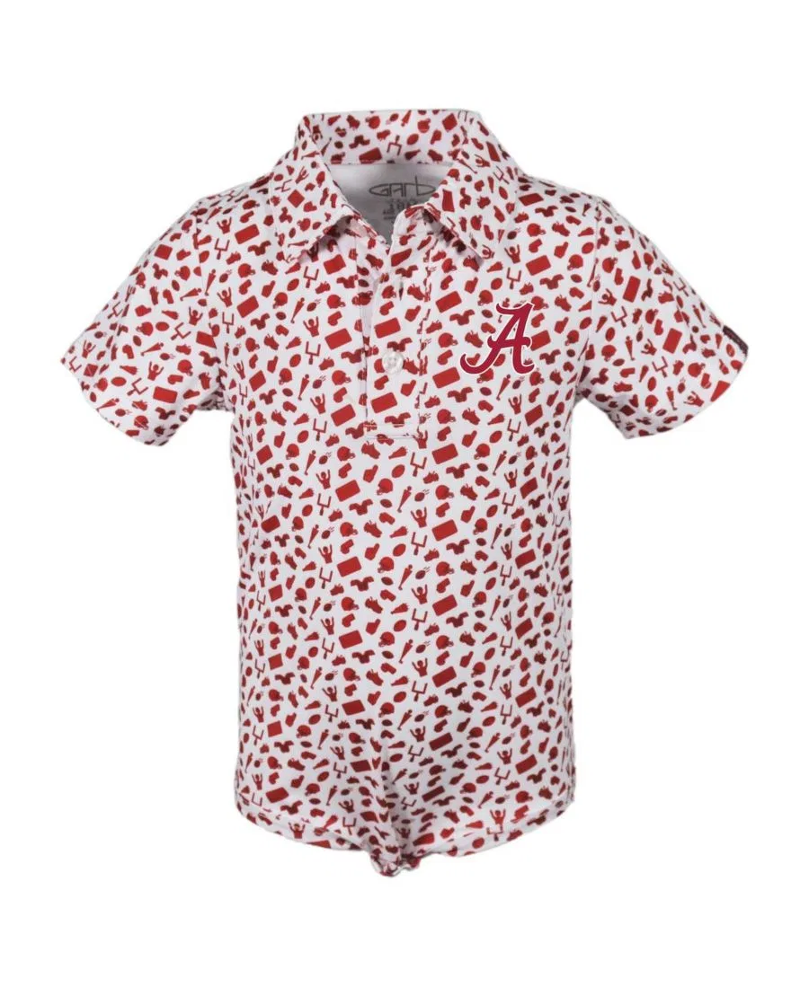 Боди-поло с принтом Tom Allover Performance Garb, Crimson