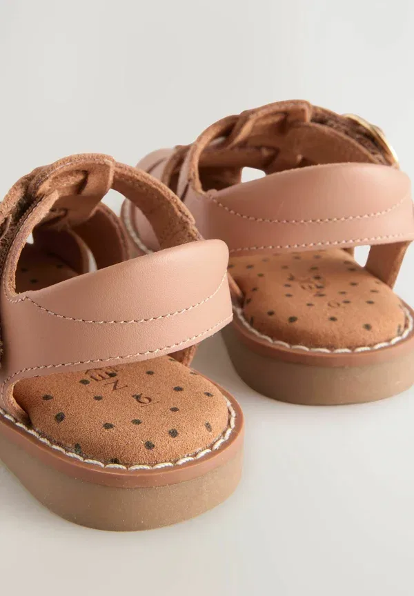 Ботинки кожаные Regular fit Next Tan Brown, Strawberry, светло-коричневый — фото 4