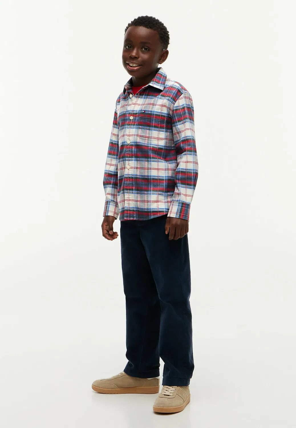 Рубашка в клетку стандартного кроя - рубашка Tommy Hilfiger, Blue Check