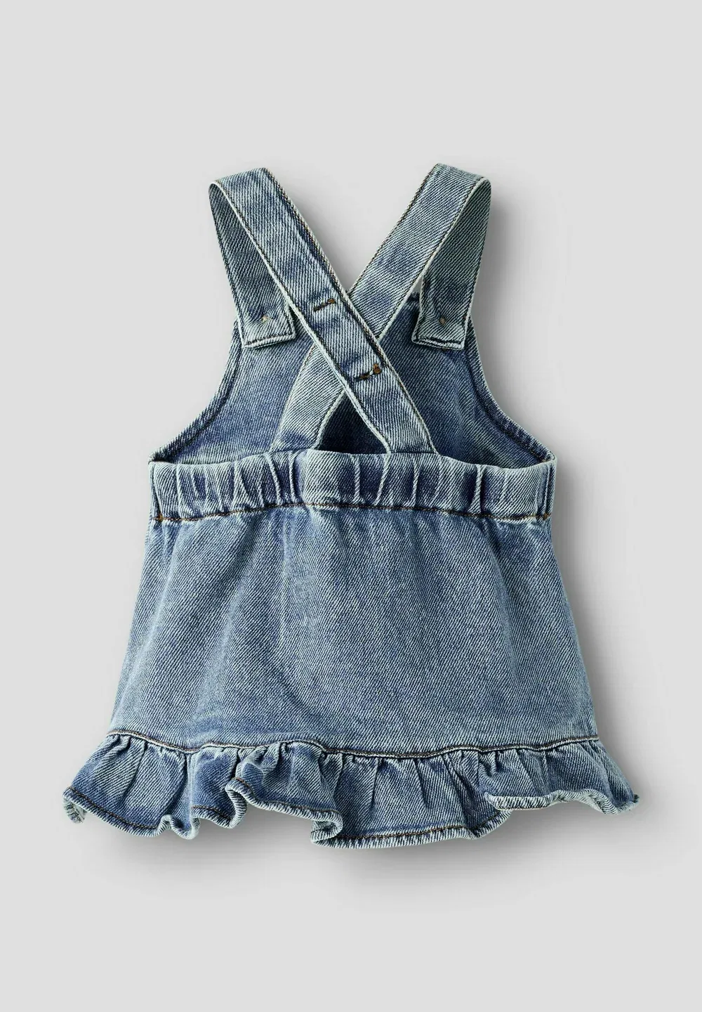 Платье-Юбка - джинсовое платье Lil' Atelier, Medium Blue Denim — фото 2