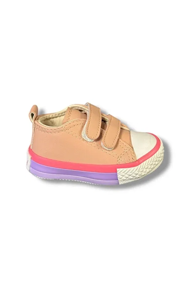Детские кроссовки для девочек из искусственной кожи Ideal, Pink — фото 2