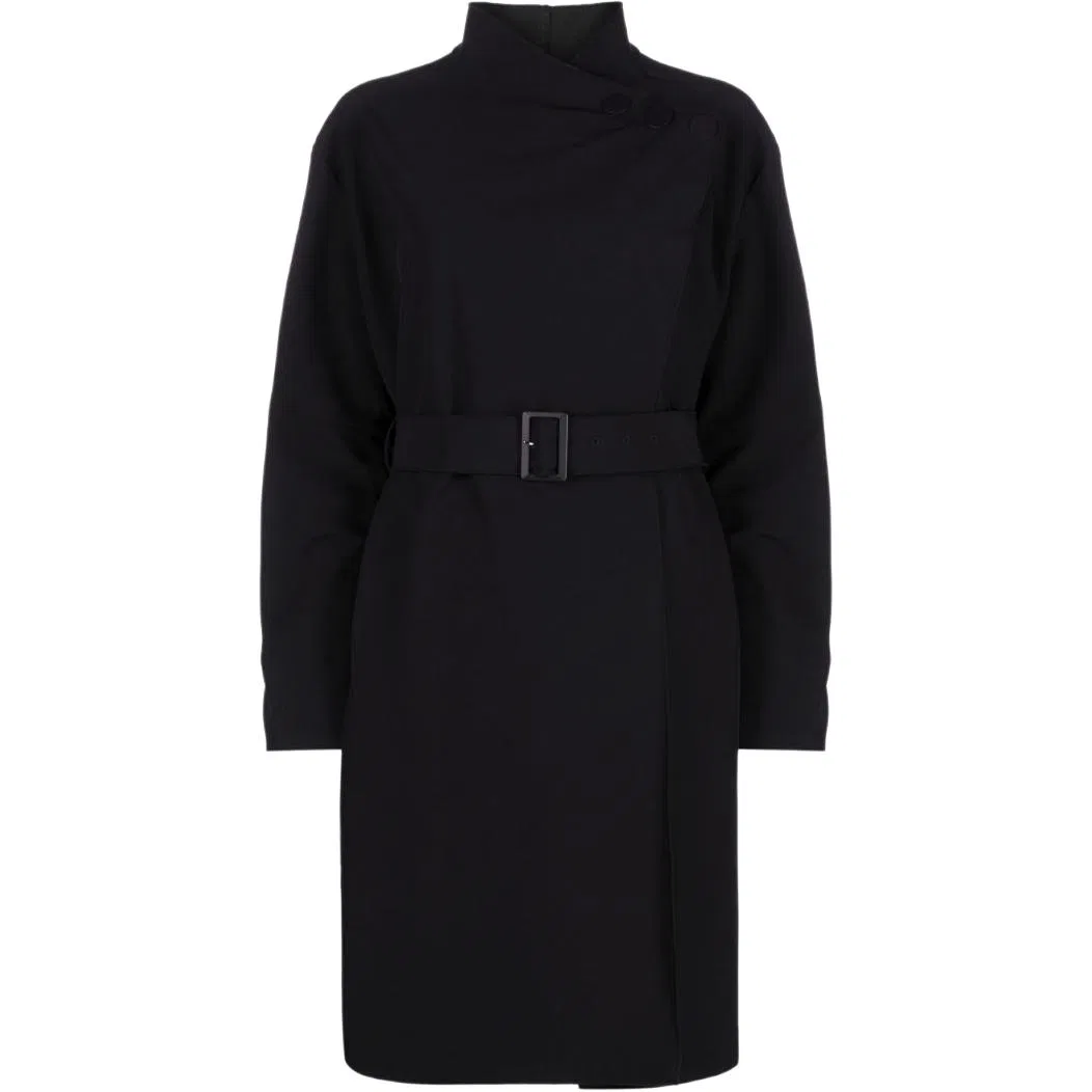 Женское пальто с высоким воротником EMPORIO ARMANI, Marine Blue