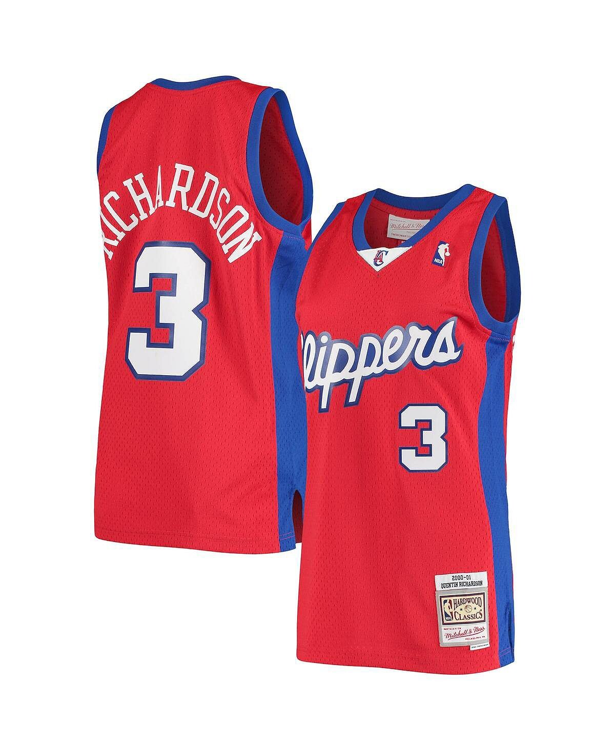 

Мужская джерси quentin richardson red la clippers 2000/01 hardwood classics swingman - массивная версия Mitchell & Ness, красный