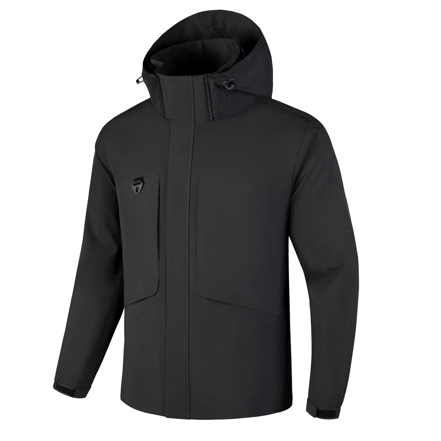 Детская унисекс-куртка из полиэстера Red bean, Black