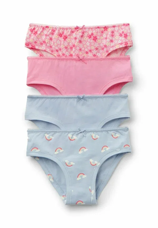 Комплект трусов 4 шт с цветочным принтом Tezenis, Pink, розовый