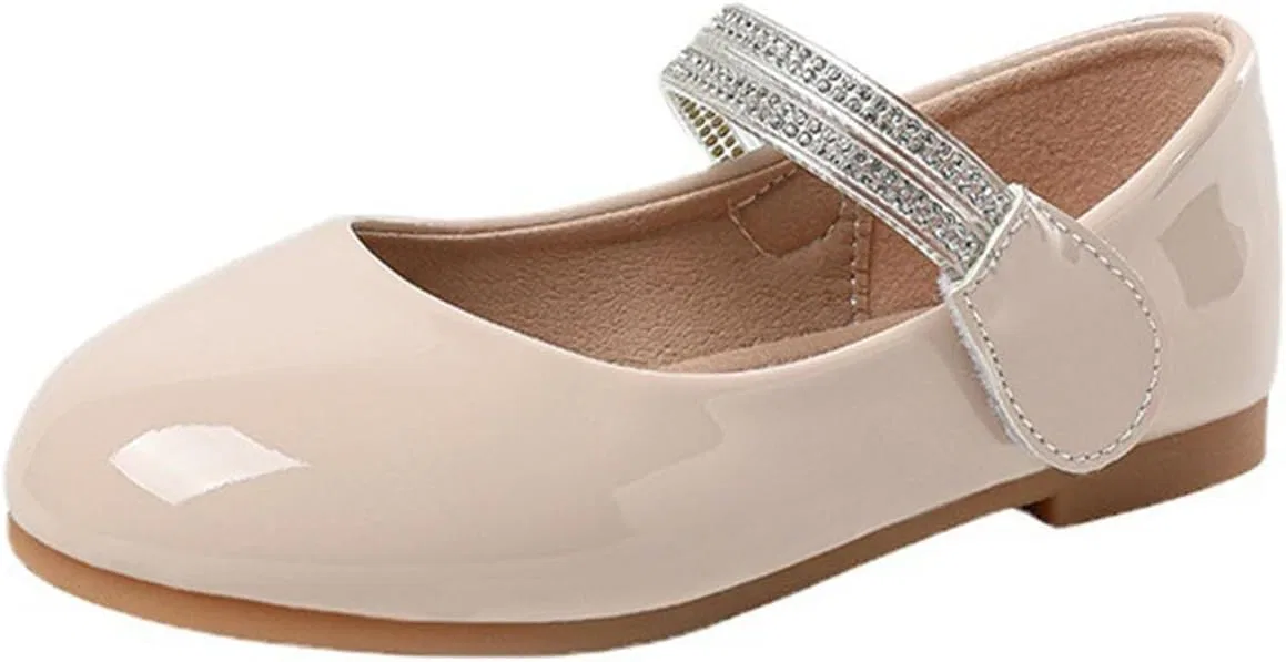 Детские туфли-балетки для девочек с принтом Mary Jane Low Heels, Pink — фото 2
