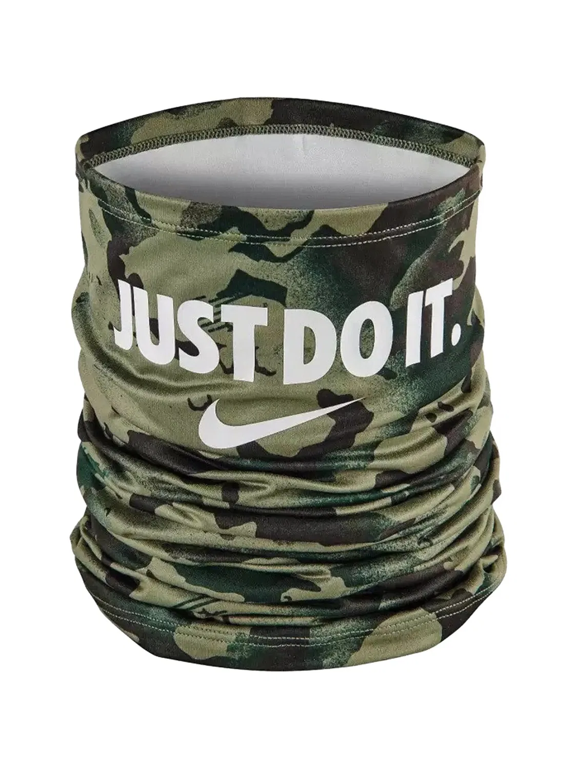 Топ Dri-fit с камуфляжным принтом Nike, зеленый