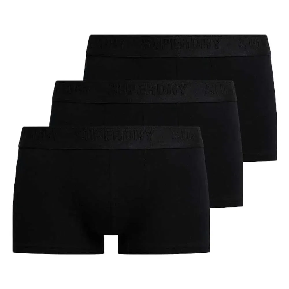 Трусы Superdry Slips 3 штуки, черный