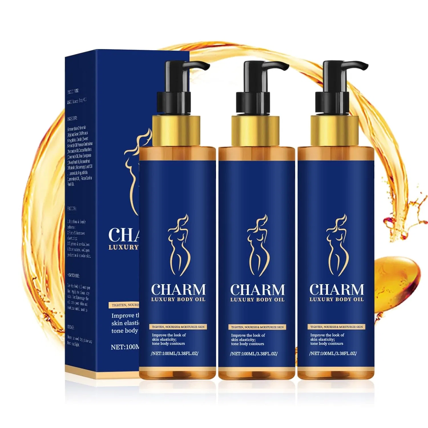 Масло для тела фирменное, Glow Remedy Oil, RadiantRe, 3 шт, 100 мл