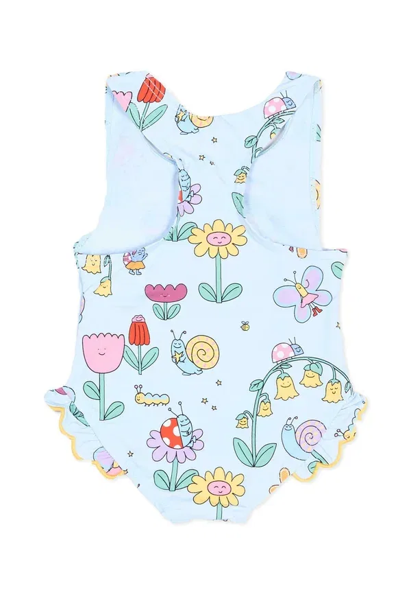 Купальник с принтом Stella Mccartney Kids Light Blue, светло-голубой — фото 2