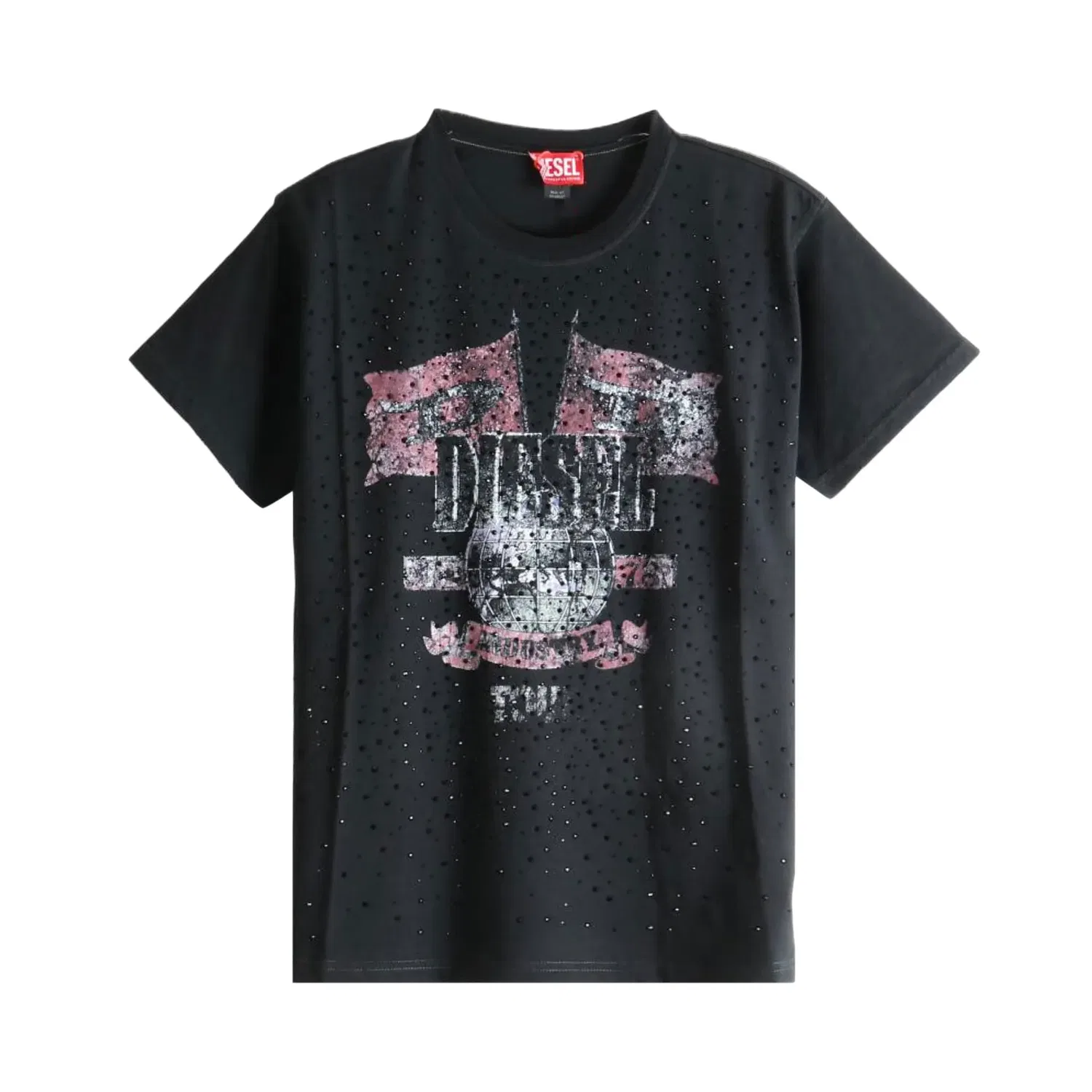 Футболка с принтом Marly Diesel, Black