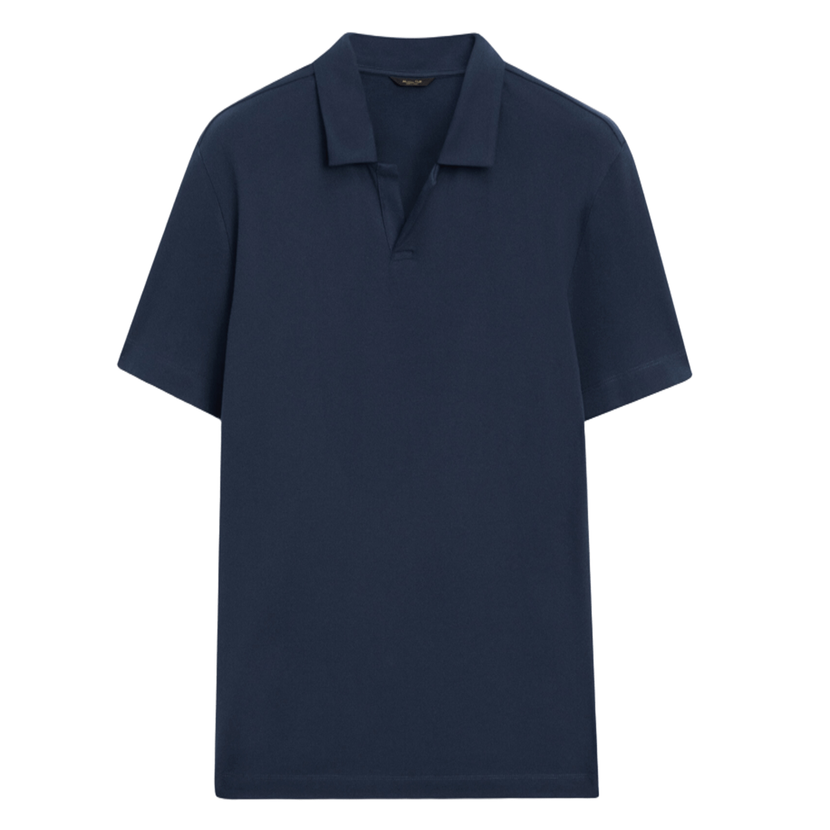 

Футболка-поло Massimo Dutti Short sleeve cotton blend, индиго, Синий, Футболка-поло Massimo Dutti Short sleeve cotton blend, индиго