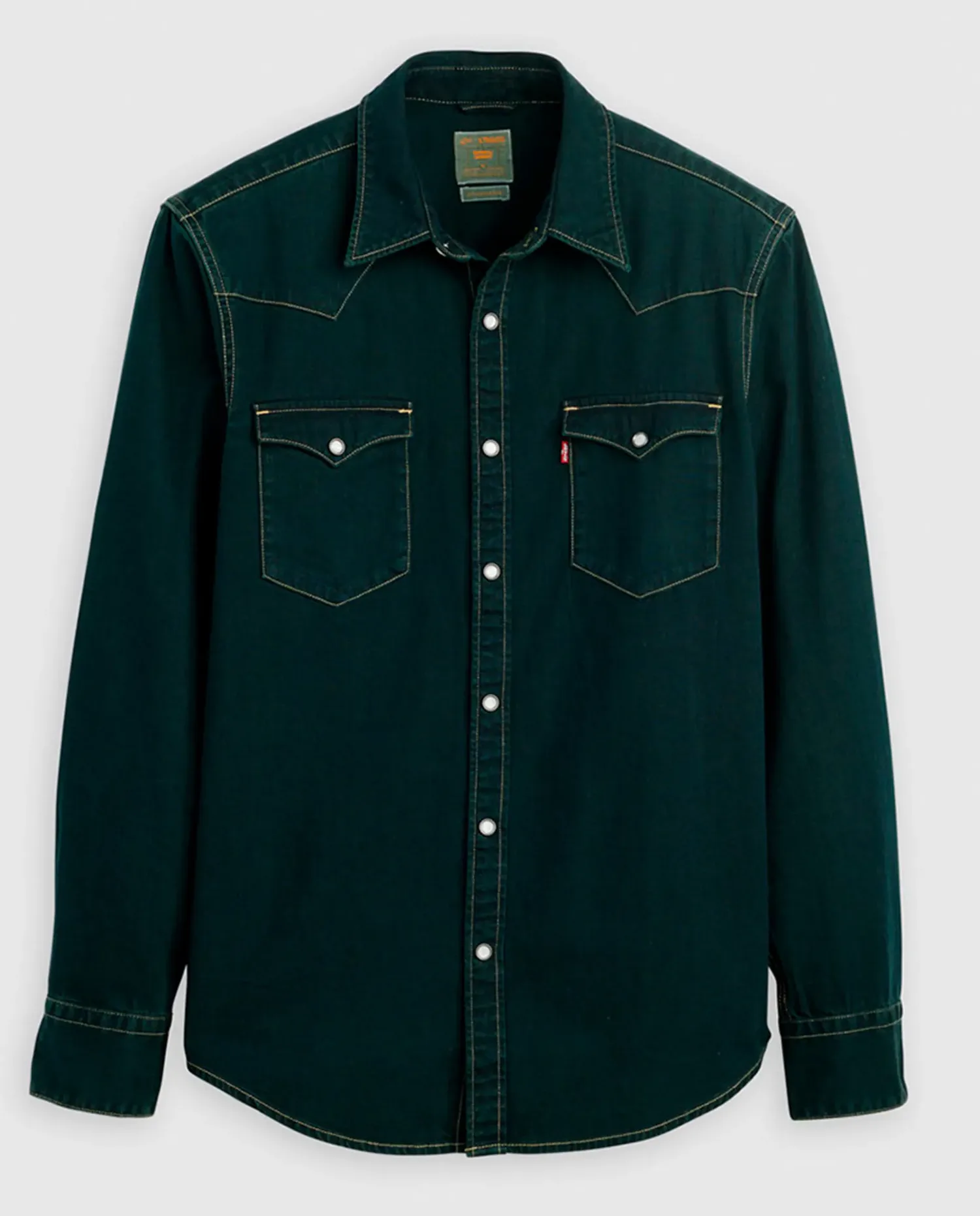 Рубашка мужская джинсовая с длинными рукавами Levi's, темно-синий — фото 3