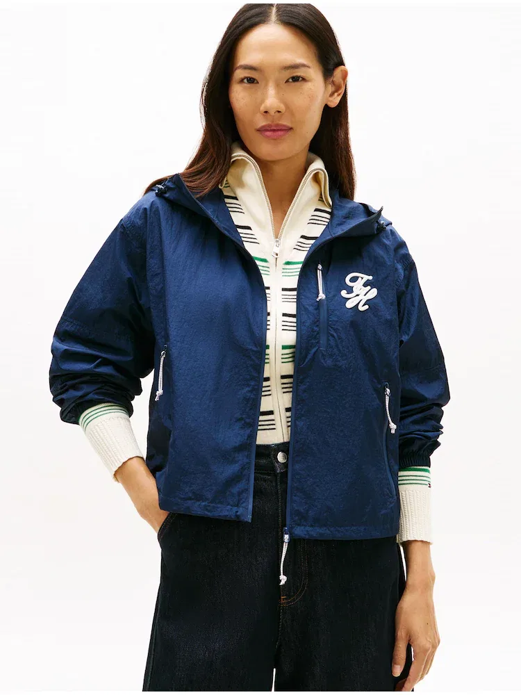 Куртка из рипстоп нейлона Windbreaker, Томми Хилфигер TOMMY HILFIGER, Navy