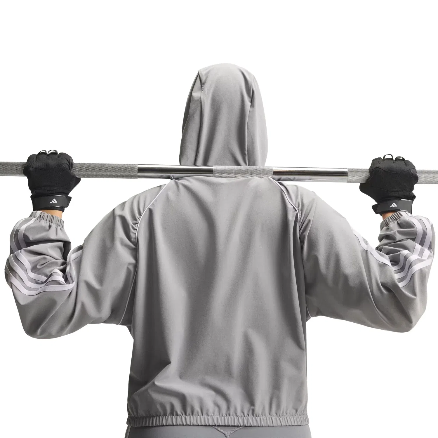 Женская кофта-куртка с длинным рукавом Adidas Sport Coverup, серый — фото 3