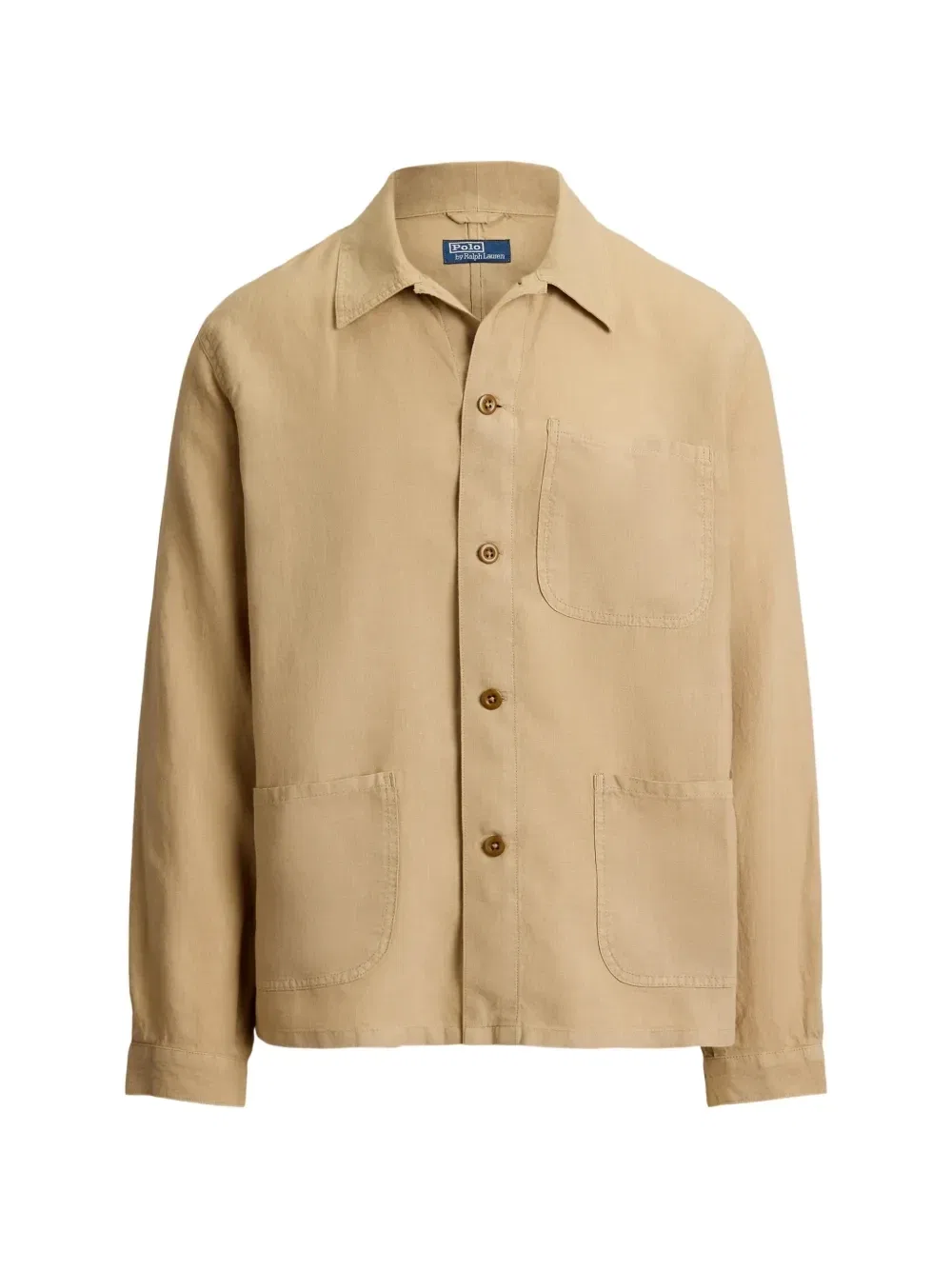 Льняная рабочая куртка Polo Ralph Lauren, бежевый