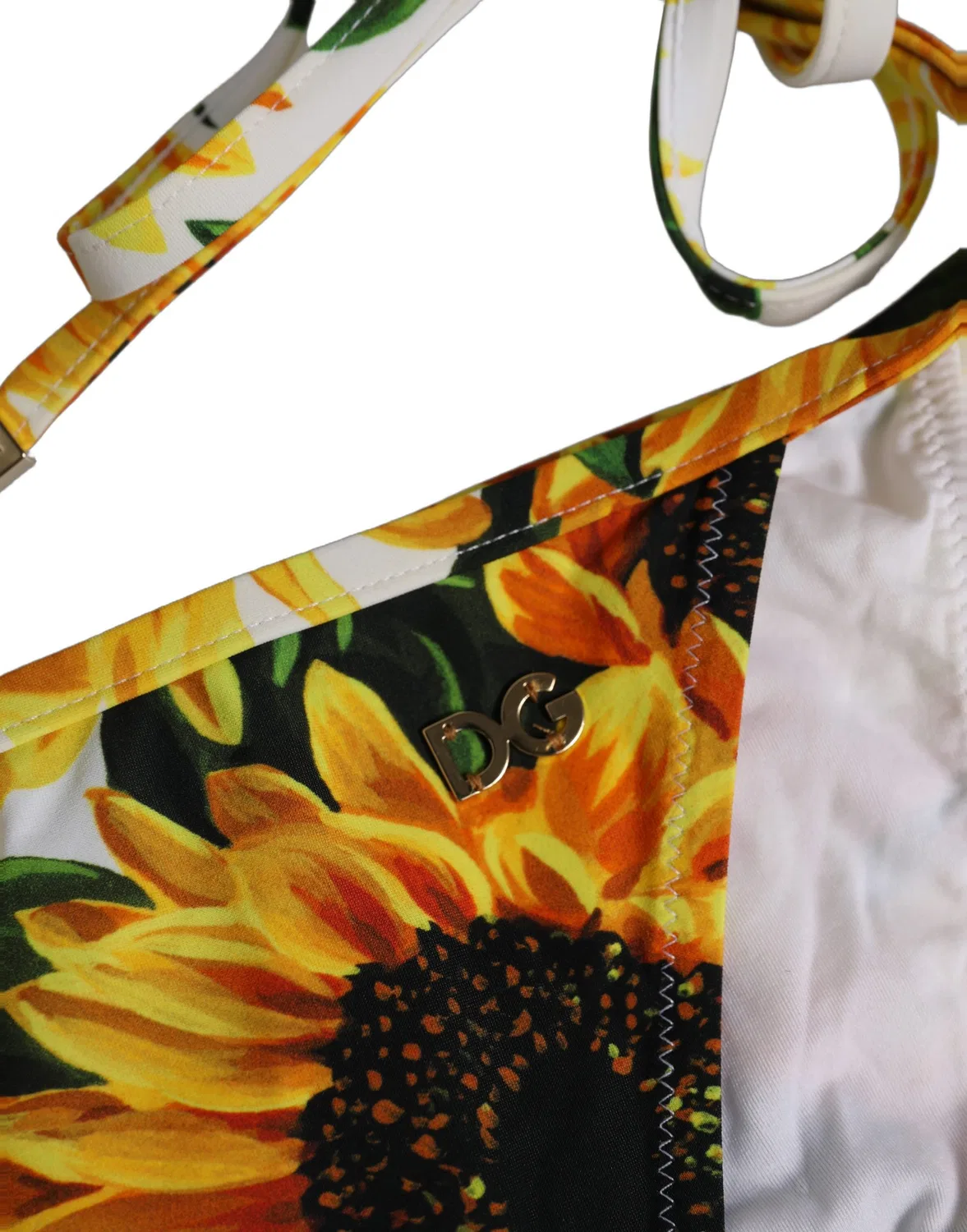 Женские плавки бикини с цветочным принтом Bikini Bottom Dolce & Gabbana, White — фото 4
