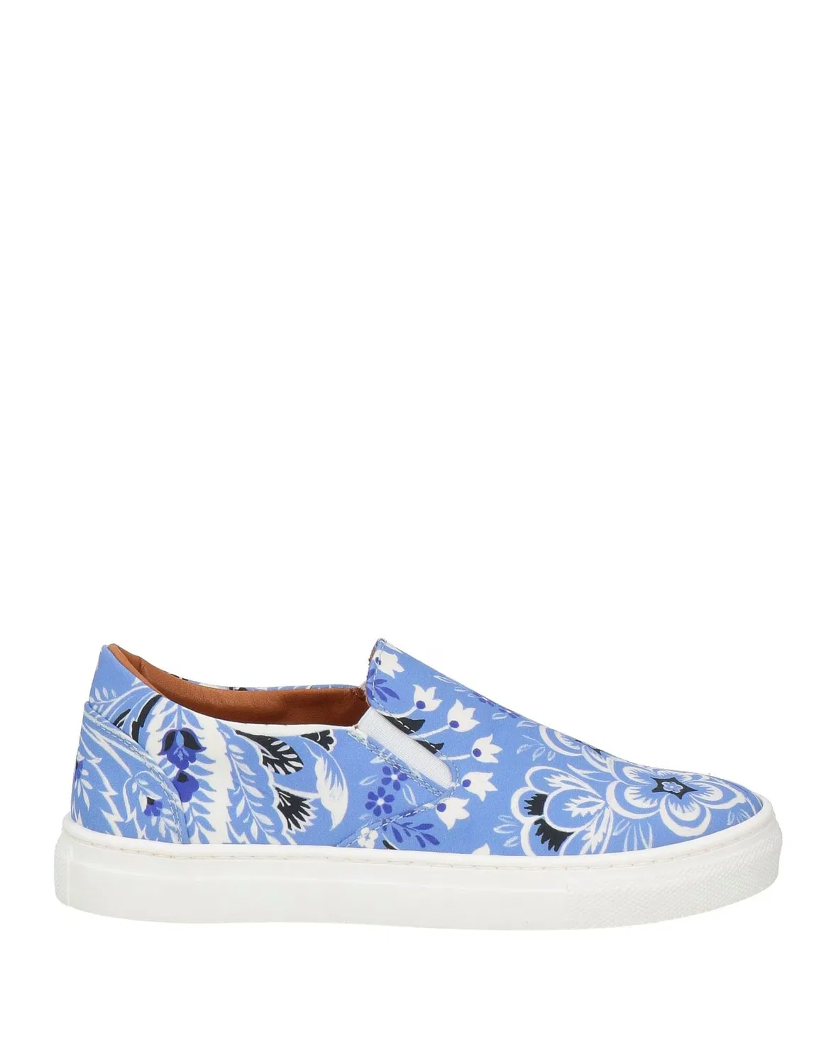 Детские кеды для девочек с цветочным принтом Slip On Etro, светло-синий