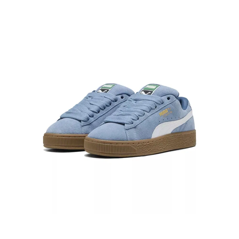 Детские кроссовки с утолщенной подошвой Puma Suede XL, Puma, Hellblau Weiss — фото 2