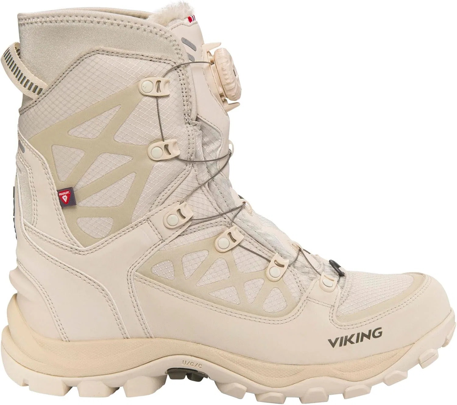 Детские ботинки для верховой езды с высоким голенищем Constrictor 3 High Wp Boa VIKING, Cream Waterproof Boa
