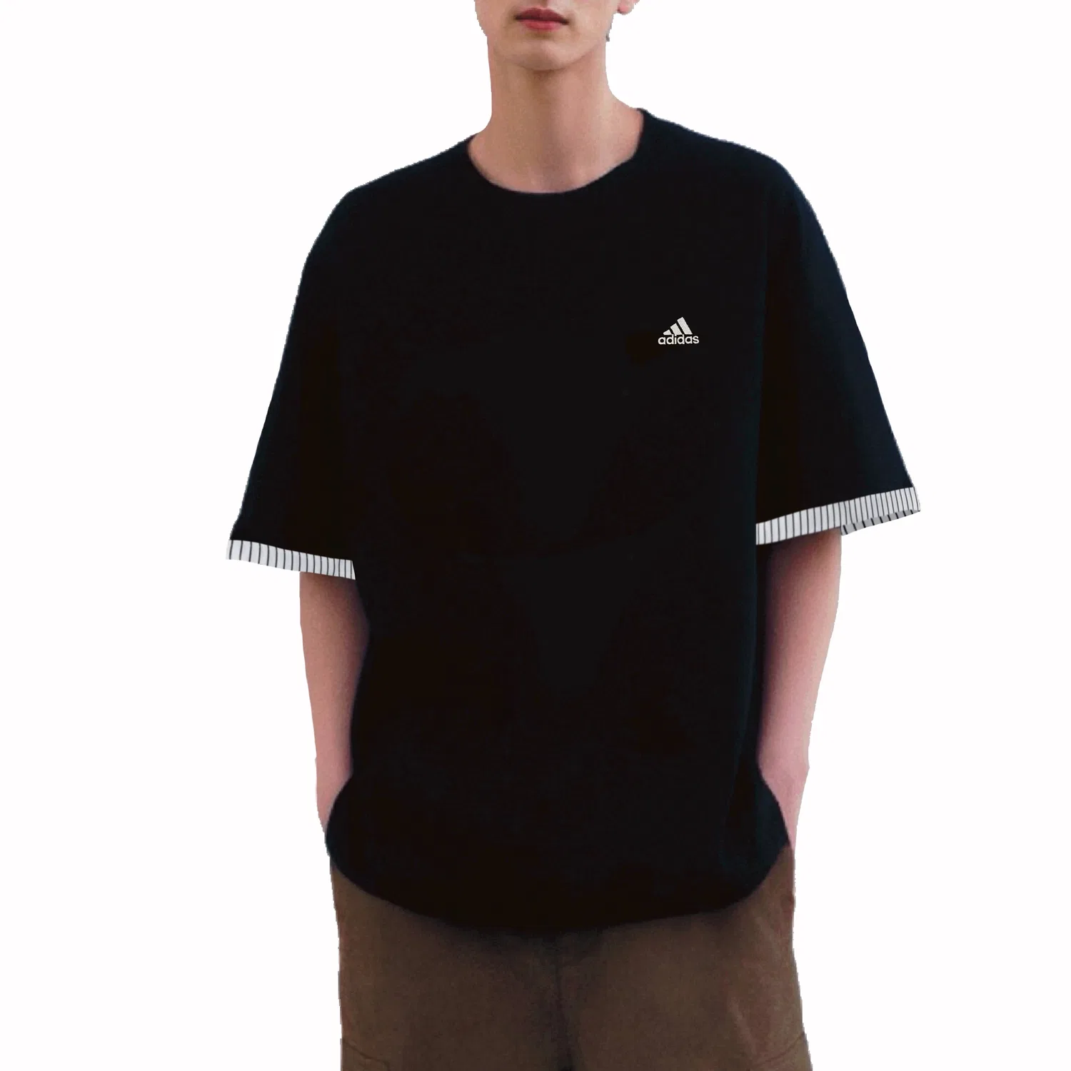 Футболка с круглым вырезом Adidas, Black — фото 4