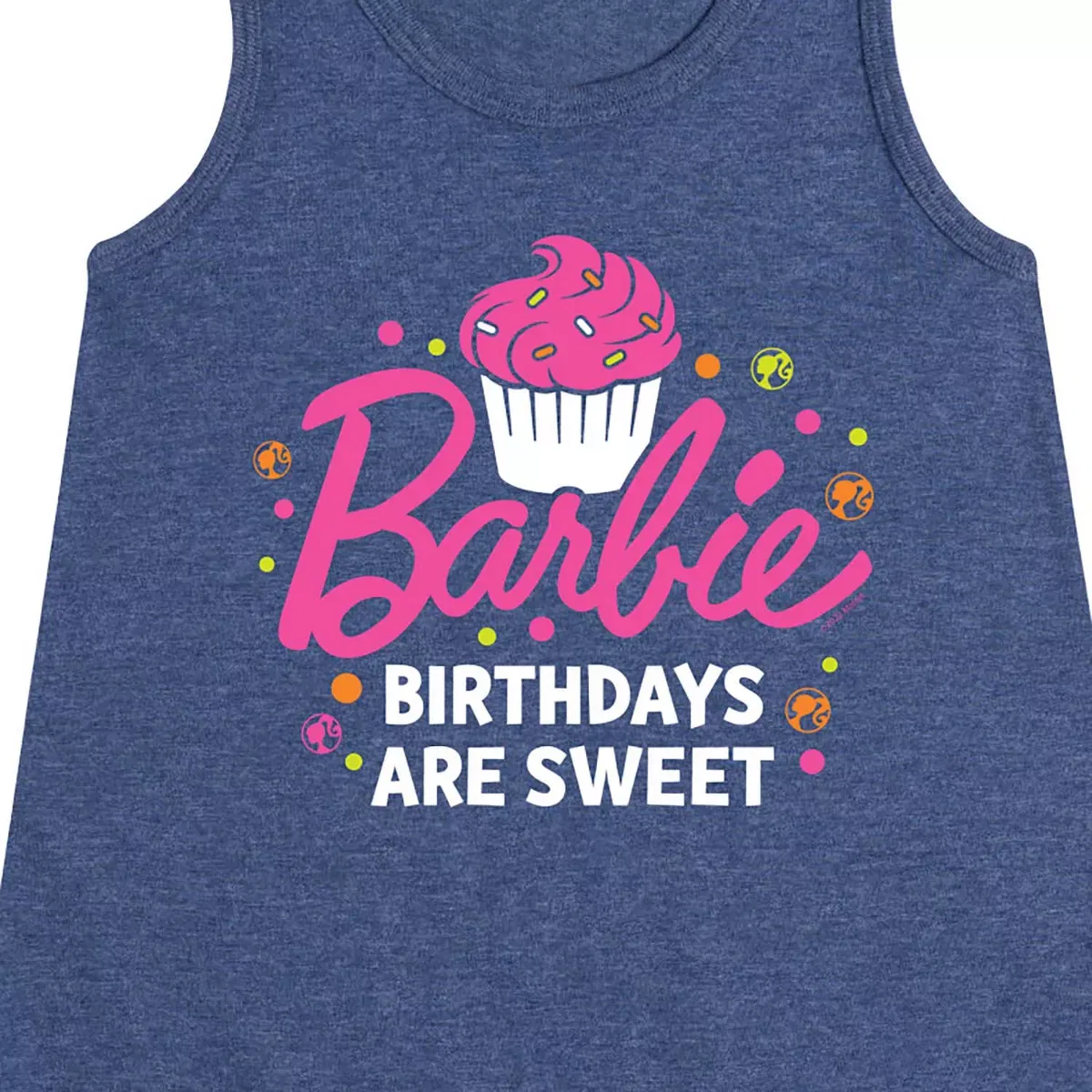 Детское платье-трапеция без рукавов Barbie Barbie Birthdays Are Sweet, Heather Navy — фото 2