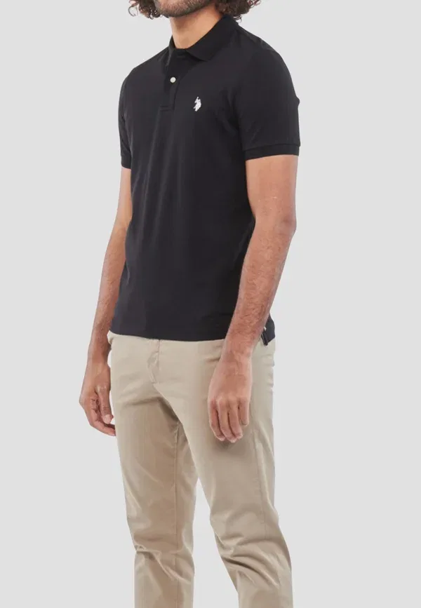 Футболка с вышивкой U.S. Polo Assn. black, черный — фото 2