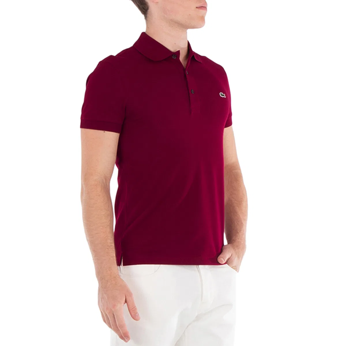 Поло с коротким рукавом Stretch Pique Slim Fit Lacoste, Red — фото 3