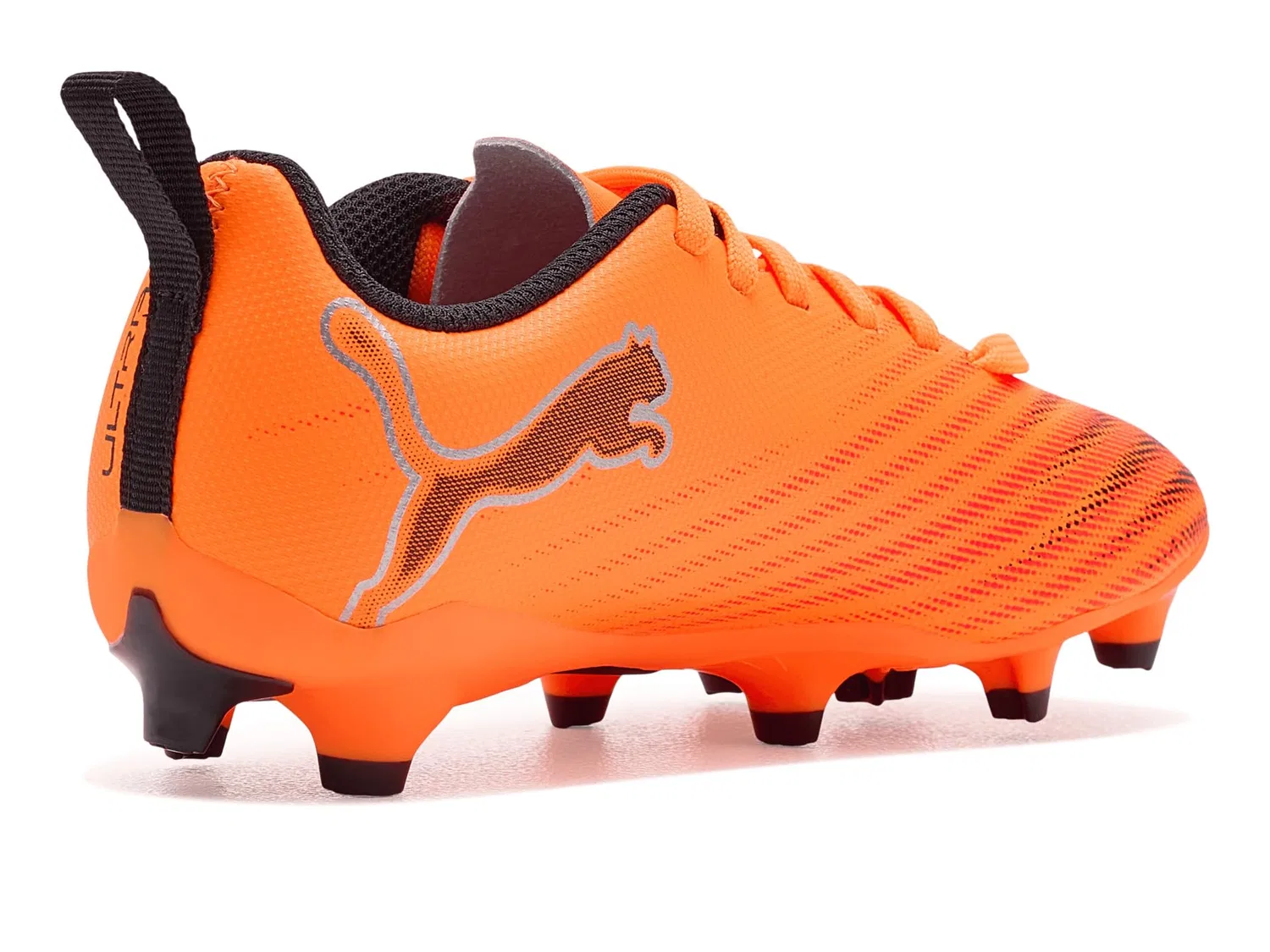Бутсы Ultra 6 Play Firm, Artificial Ground Soccer Cleats (для маленьких и больших детей) Puma Kids, Heat Fire/Puma Black/Glowing Red — фото 4